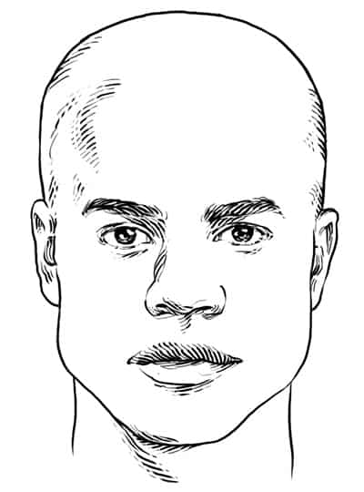Square Face Shape - Men