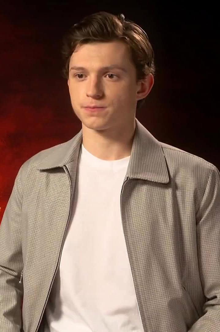 British actor Tom Holland giving interview to MTV