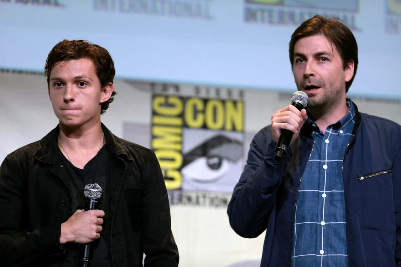 Tom Holland and Jon Watts at the 2016 San Diego Comic Con International for Spider Man Homecoming